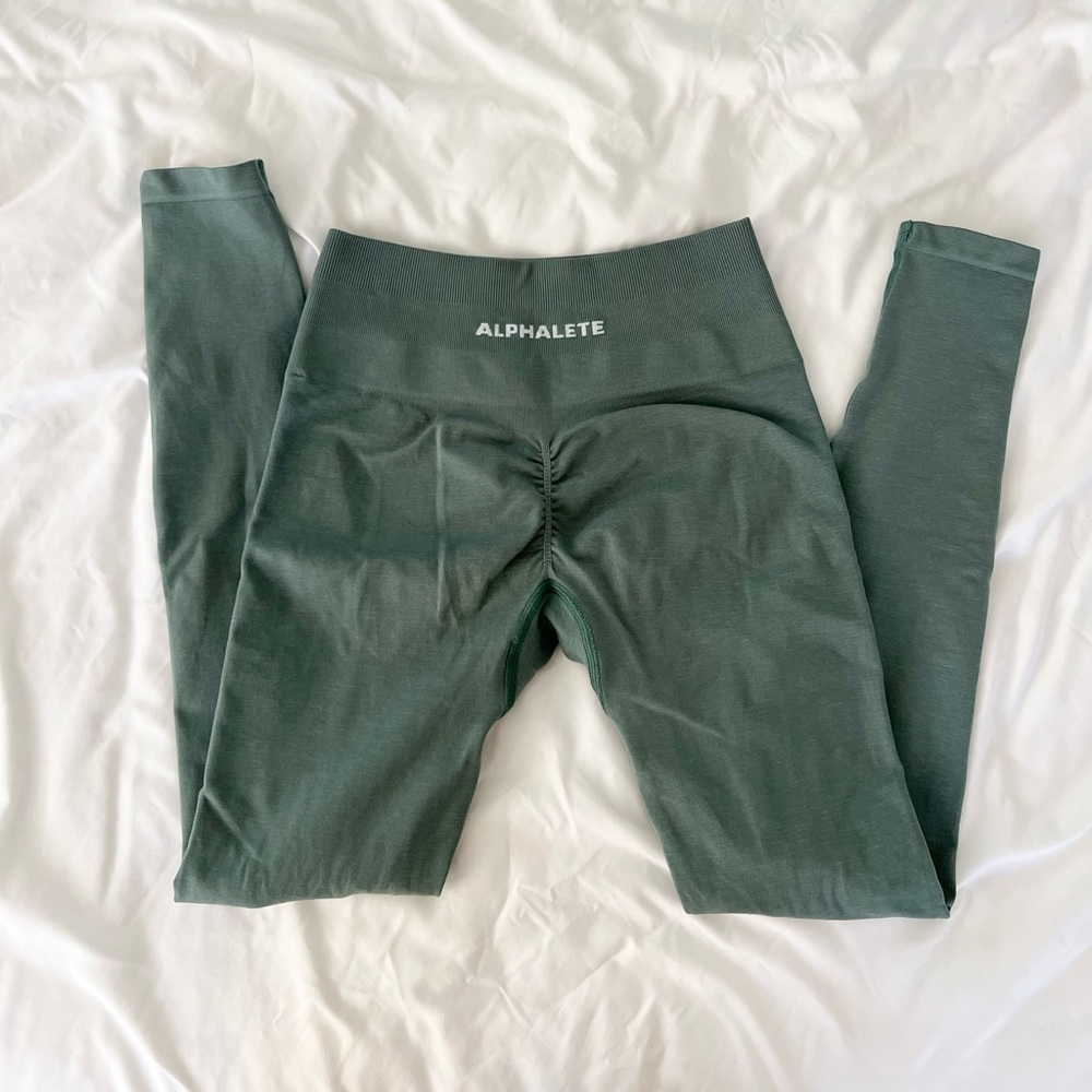 alphalete amplify leggings nomadic blue
